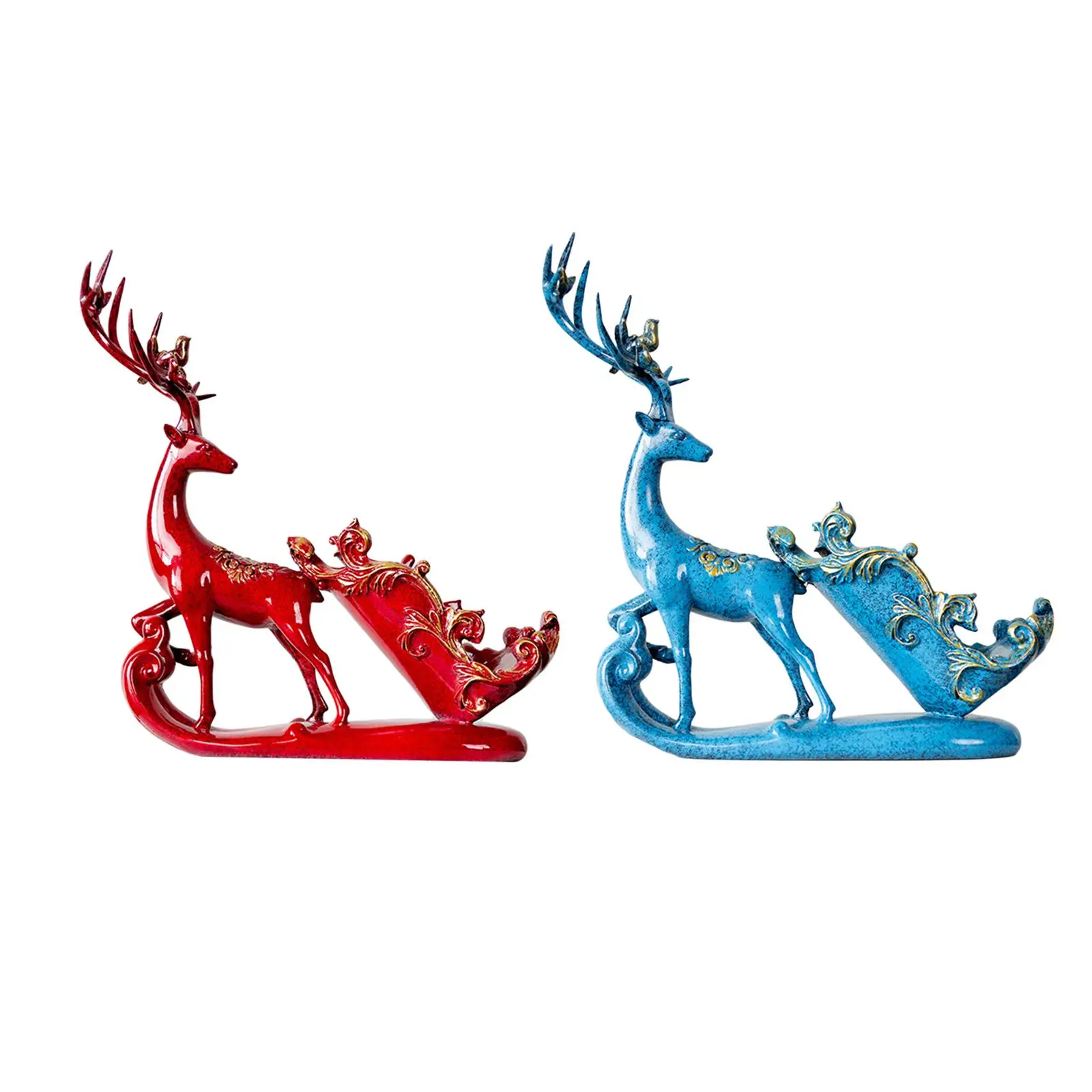 Display Shelf Nordic Deer Wine Rack Ornaments for Tabletop Cabinet Home
