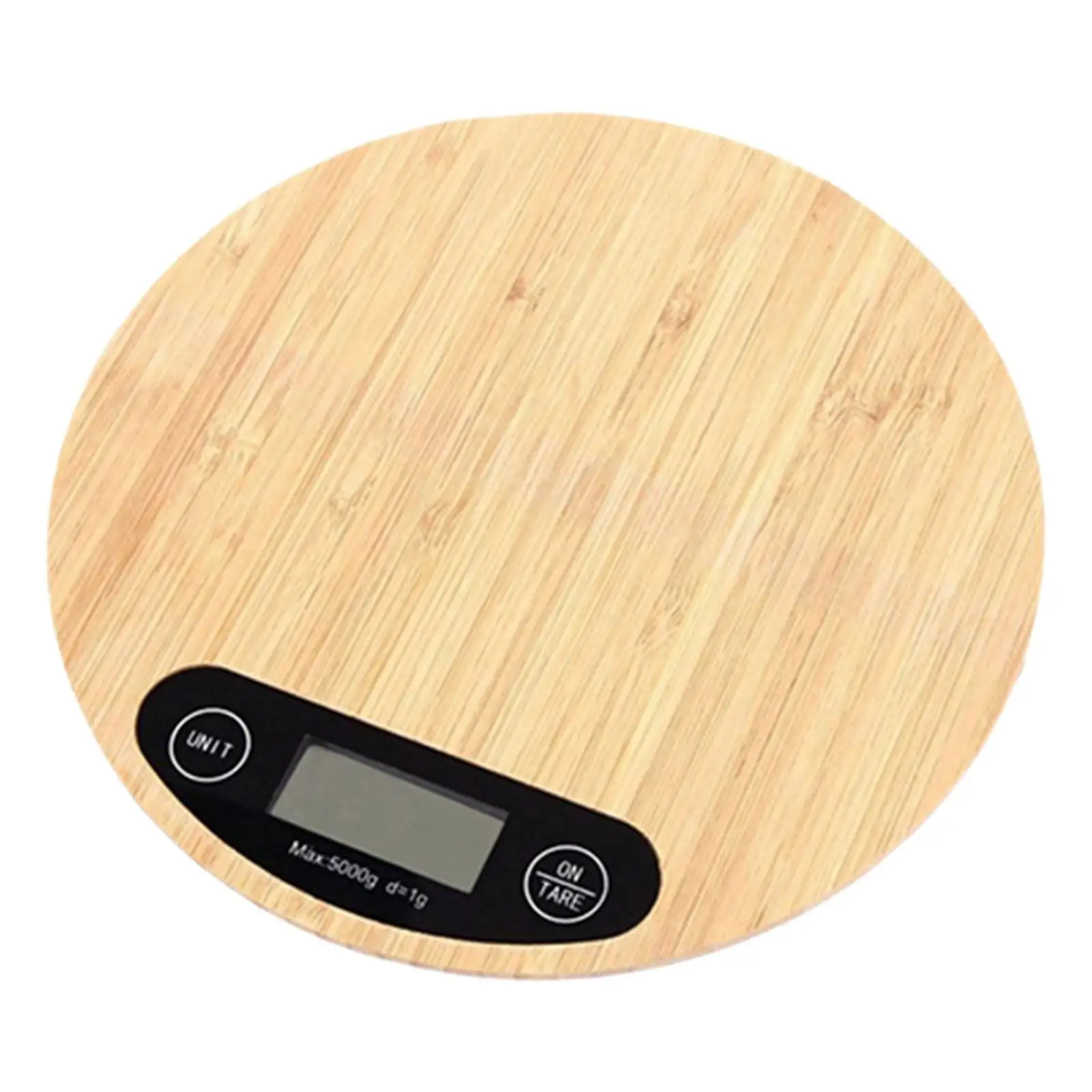 Electronic Kitchen Scale Square Separating Battery Operated Measuring Wooden Scale Food Scale for Baking Cooking Accessories