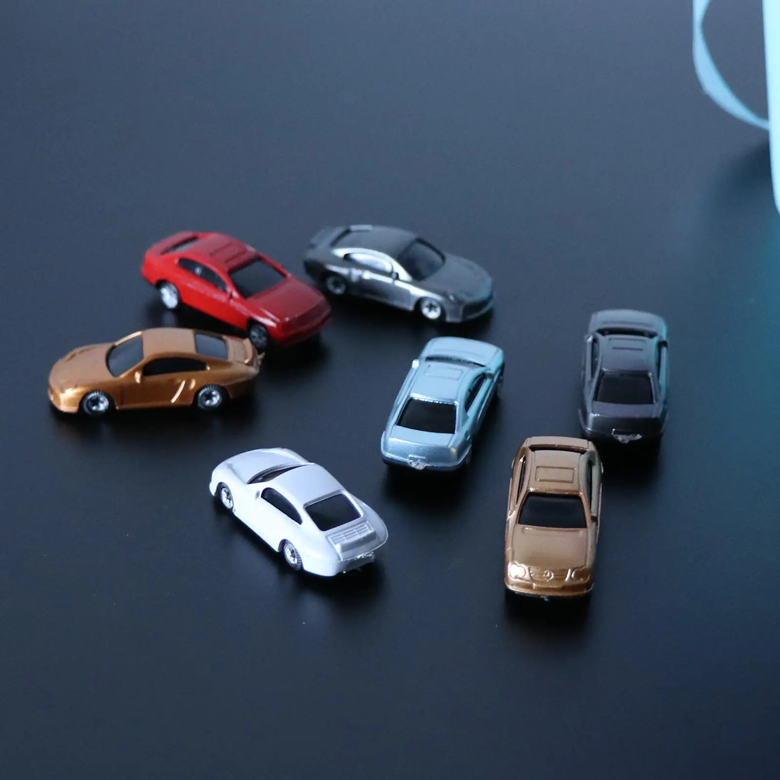 50pcs  Scale Model Car Vehicle :87 Building Landscape Scenery Decoration