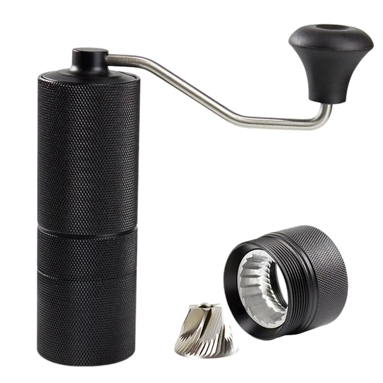 Handheld Manual Coffee Mill Hand Crank Coffee Mill with Adjustable Coarseness Settings for Cafe