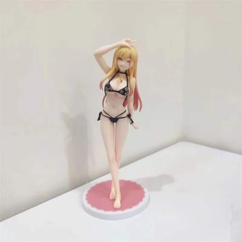 23cm My Dress-Up Darling Kitagawa Marin Figure Wonderful Works Swimsuit Adult Girl PVC Action Figure 