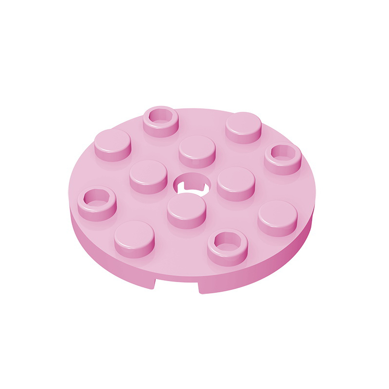 Gobricks 60474 10 Stück Runde Platten 4x4 Bausteine mit Loch MOC SETS Modell-Bausätze DIY Lernspielzeug Geschenk – Detail 4