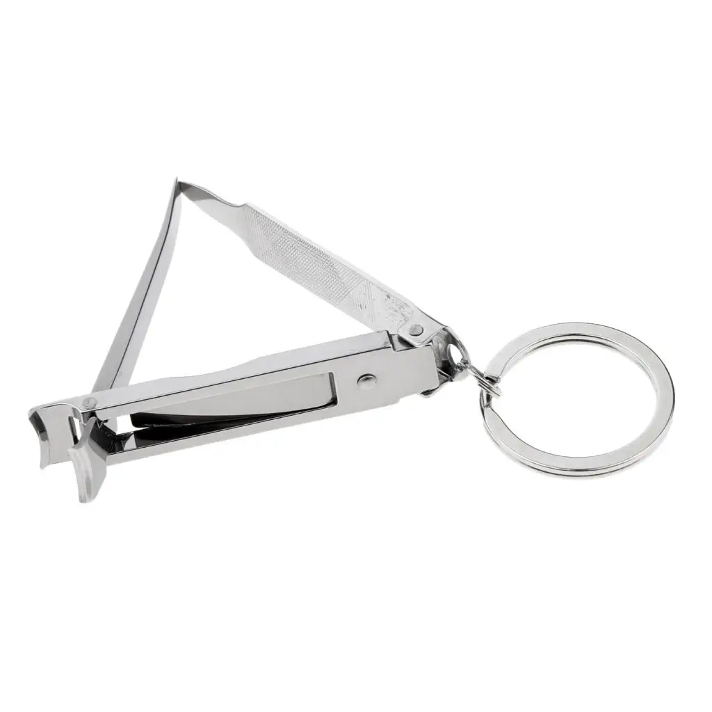 Stainless Steel Folding  Manicure Nail  Cutter with Keychain