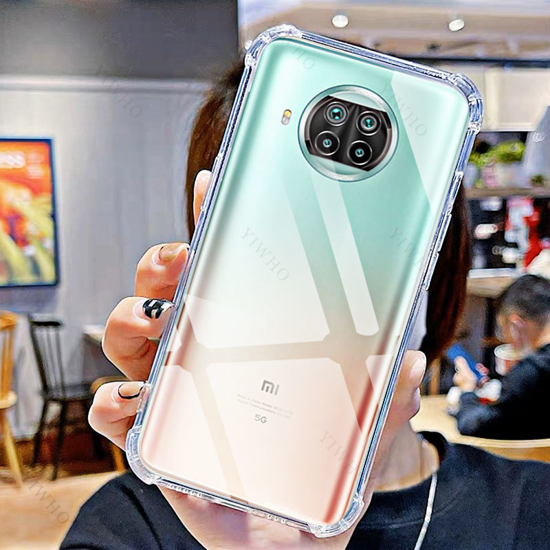 Klare Handyhülle für Xiaomi Mi 10T Lite 5G, TPU, transparent, für Xiaomi Mi 10TLite 5G 6,67 Zoll M2007J17G, stoßfest – Detail 2