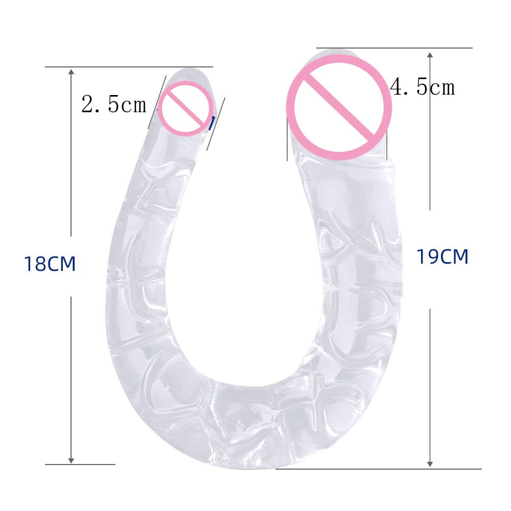Silicone Realistic Double Anal Dildo Large Butt Plug For Women_voghion.com