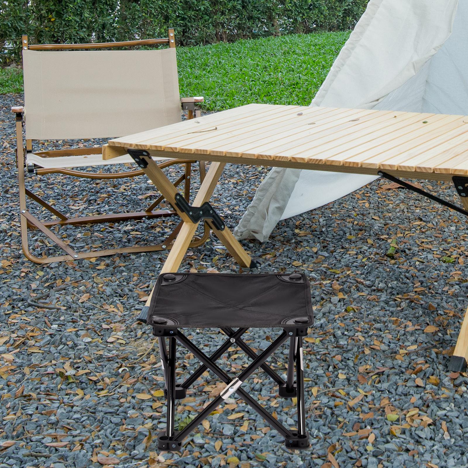 Description Picture 5 of itemFoldable Footstool Chair Footrest Saddle Chair Portable Camp Stool for Traveling Walking Hiking Picnic Backpacking Lounge