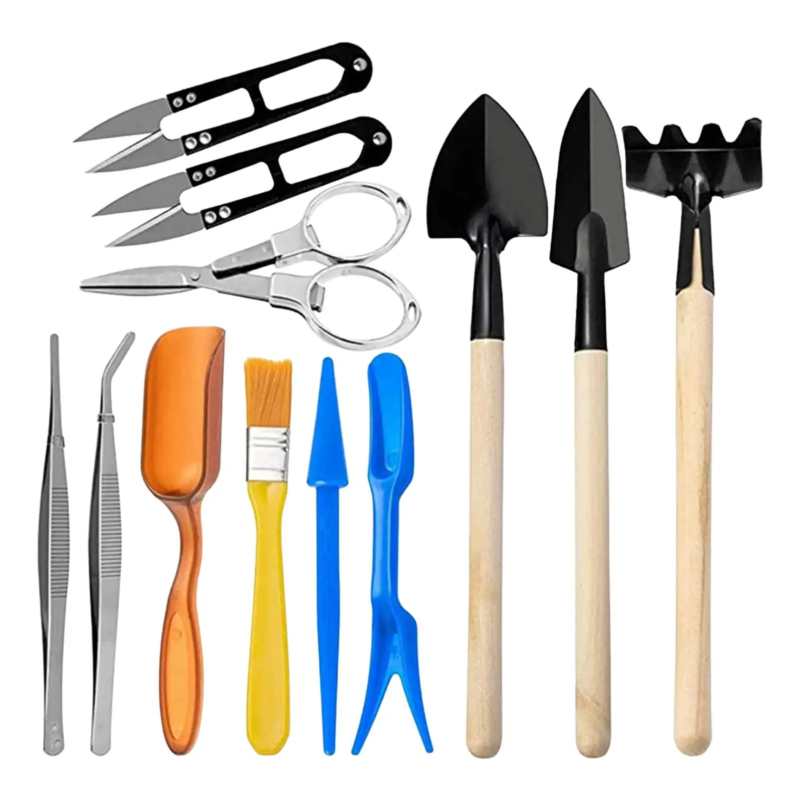 12x Succulent Tools Lightweight for Miniature Planting Muitifunctional Succulent Gardending Potting Garden Hand Tool Set