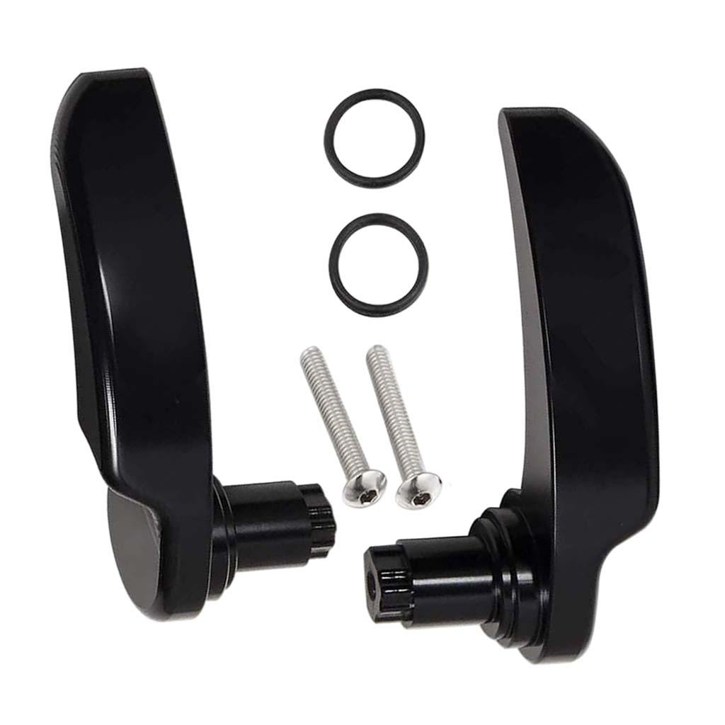 1 Pair Saddle Bag Lifter Hard Saddlebag Latch Lever Lid Cover Lifter Handles Fits for Harley Davidson Touring Street Glide Black