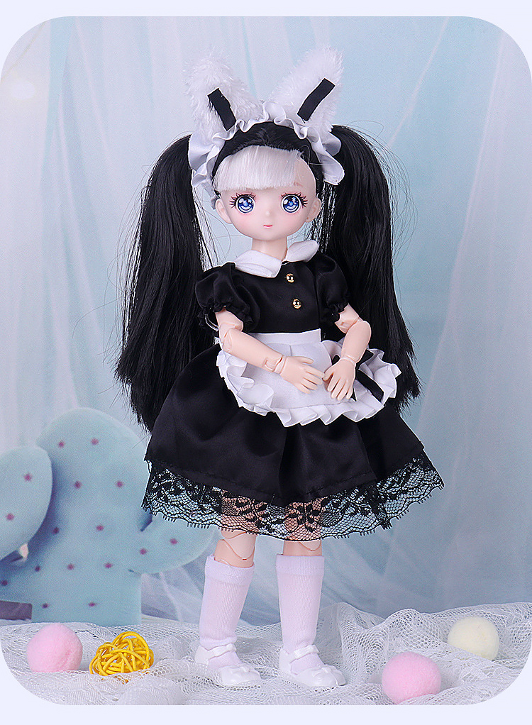 1/6 Bjd Puppe Hochzeit Kleid Anime Prinzessin Kleid Action-figuren Sphärische Gelenk Puppe Für Kinder Spielzeug Mädchen Cosplay 30cm lolita – Detail 21