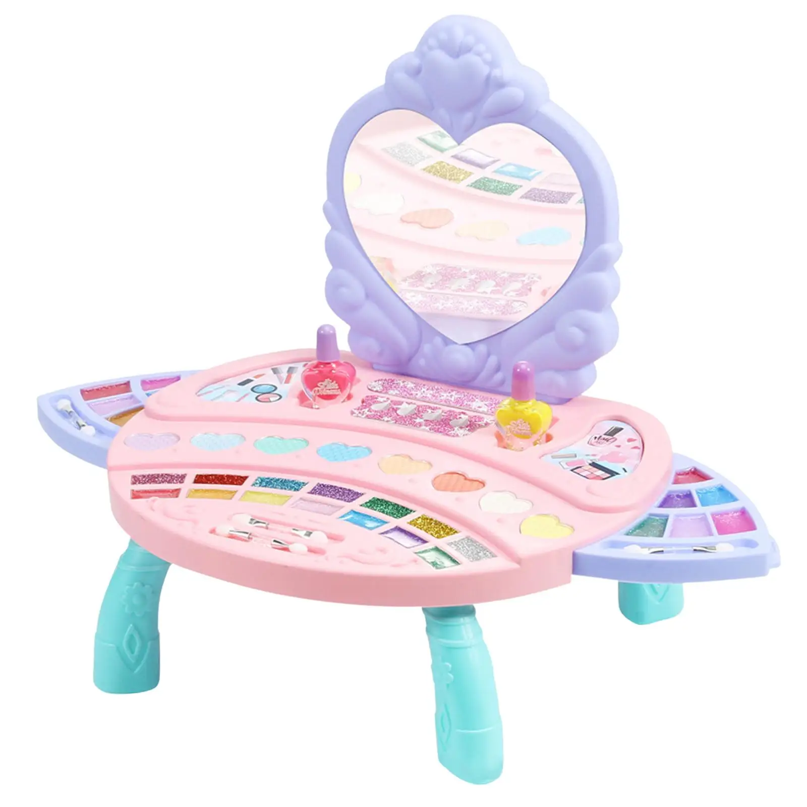 Kids Makeup Kit Makeup Set Mirror Toy for 6~12 Years Olds Children Holiday Gifts