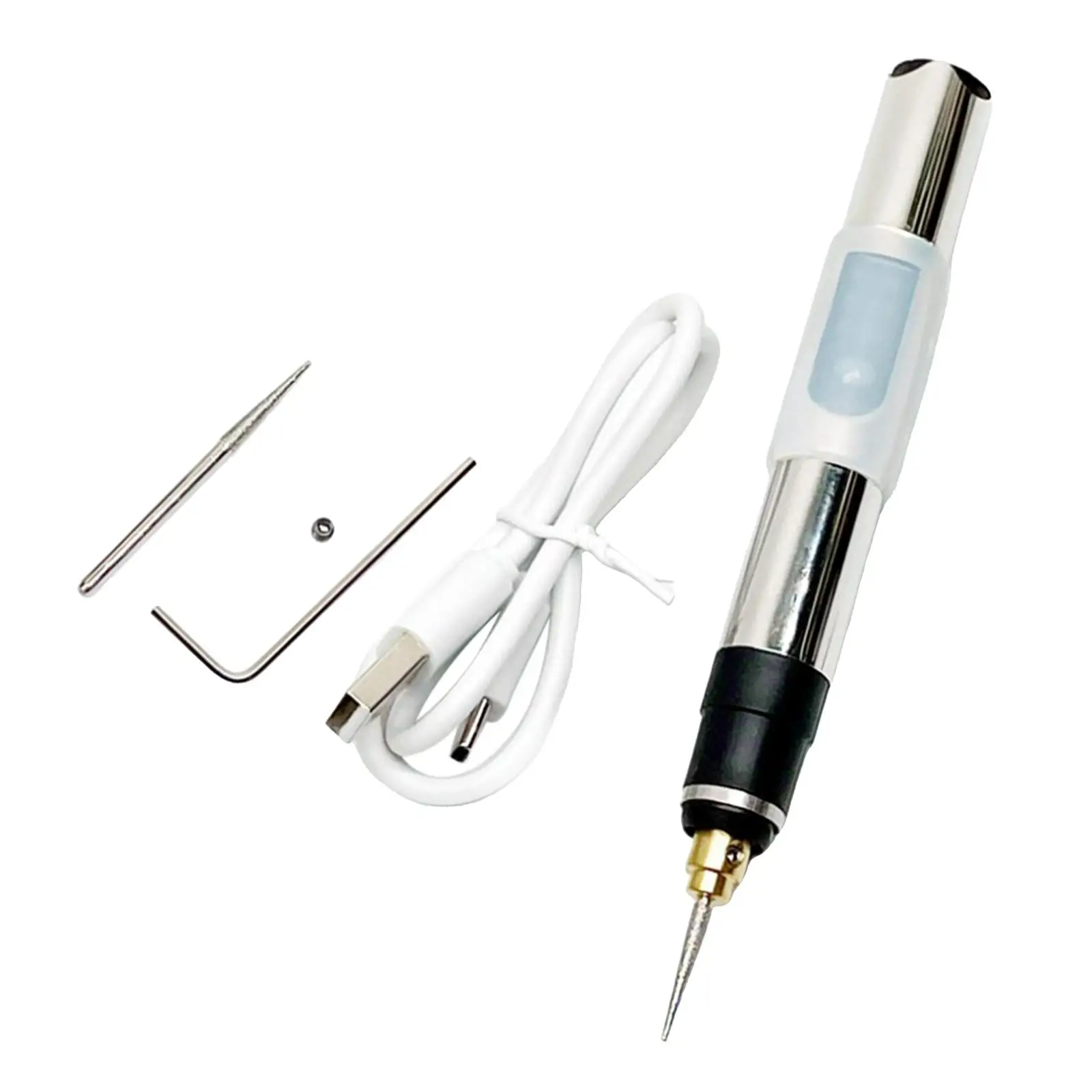 Electric Etching Pen Adjustable Speed Cutter Tool Engraving Tool Kit for Jewelry/ Wood/ Glass/ Ceramic/ Metal