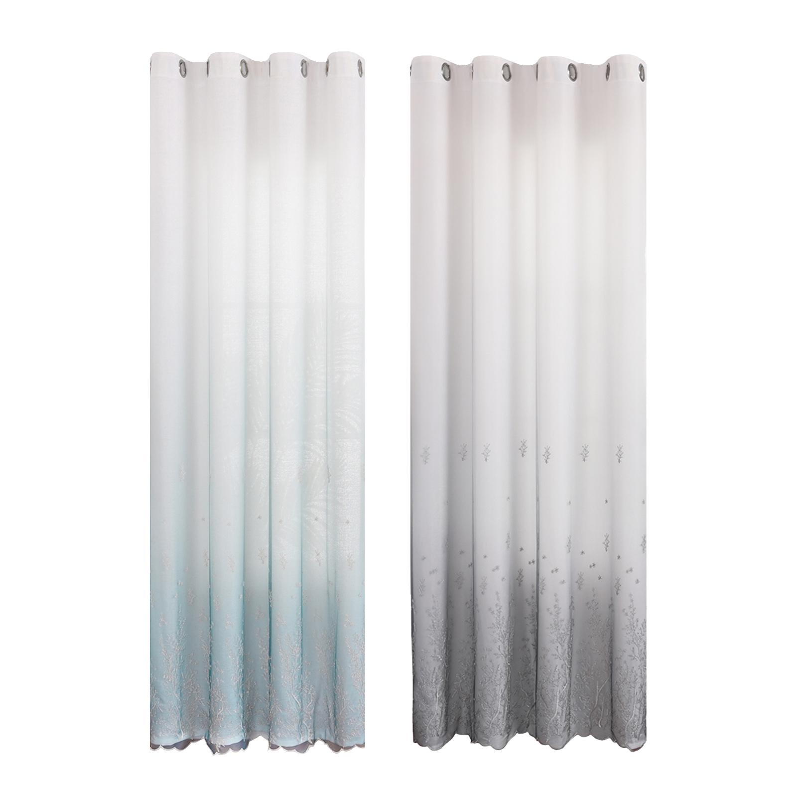 2 Pieces Grommet Curtain Window Treatment Blackout Curtains for Bedroom Home