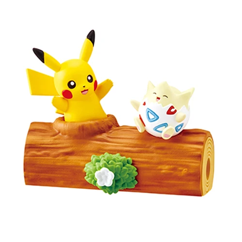 Original Re-ment Pokemon Togepi Torchic Jigglypuff Igglybuff Friendship Wooden Stakes Miniature Scene Action Figure Model Gift