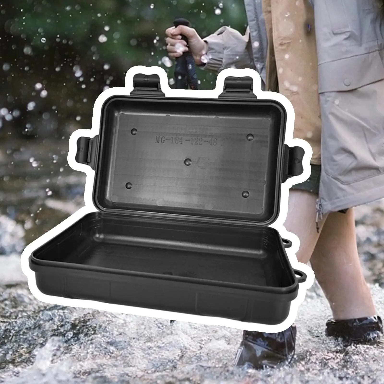 Outdoor Waterproof Storage Container Storage Box Outdoor Sealing Box Storage Airtight Case for Hiking Outdoor Activities Camping