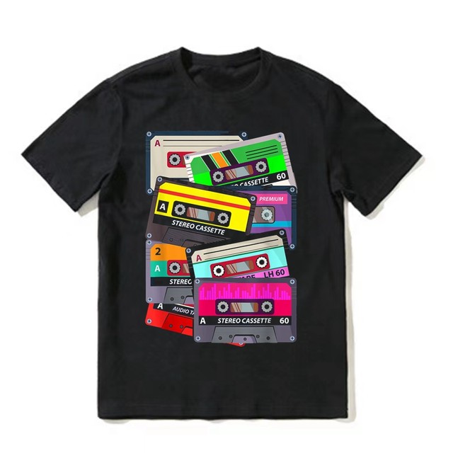 Classic Vintage Cassette Youth T-shirt Men Woman Hip Hop