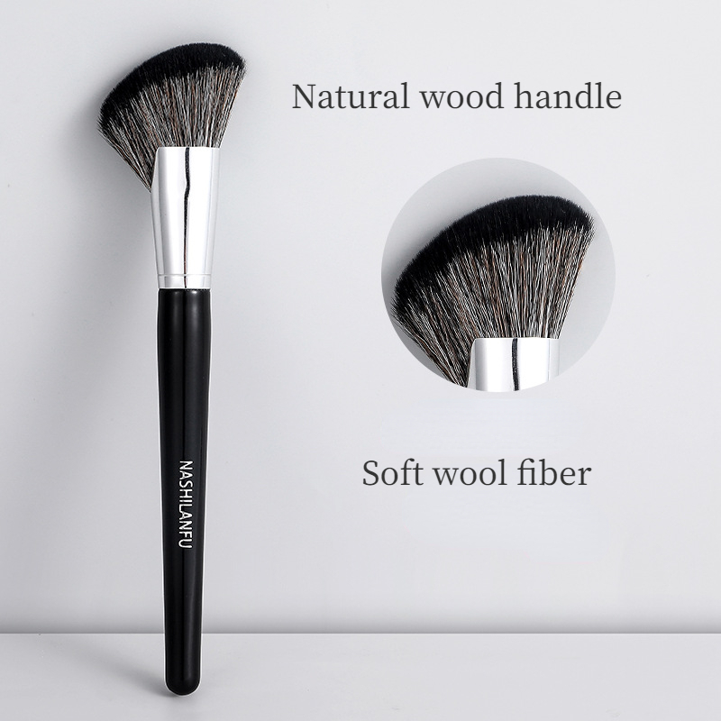 Description Picture 5 of itemBlack Sculpting Brush Professional Makeup Brushes Large Cosmetic Face Cont Bronzer Oblique Powder Blush Brush Face Make Up Tools