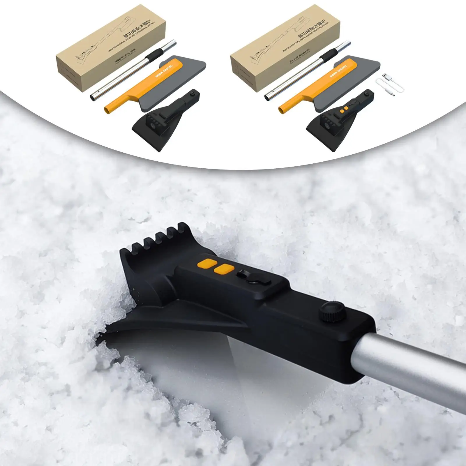 Portable Scraper Windscreen SUV Snow Brush Shovel Winter