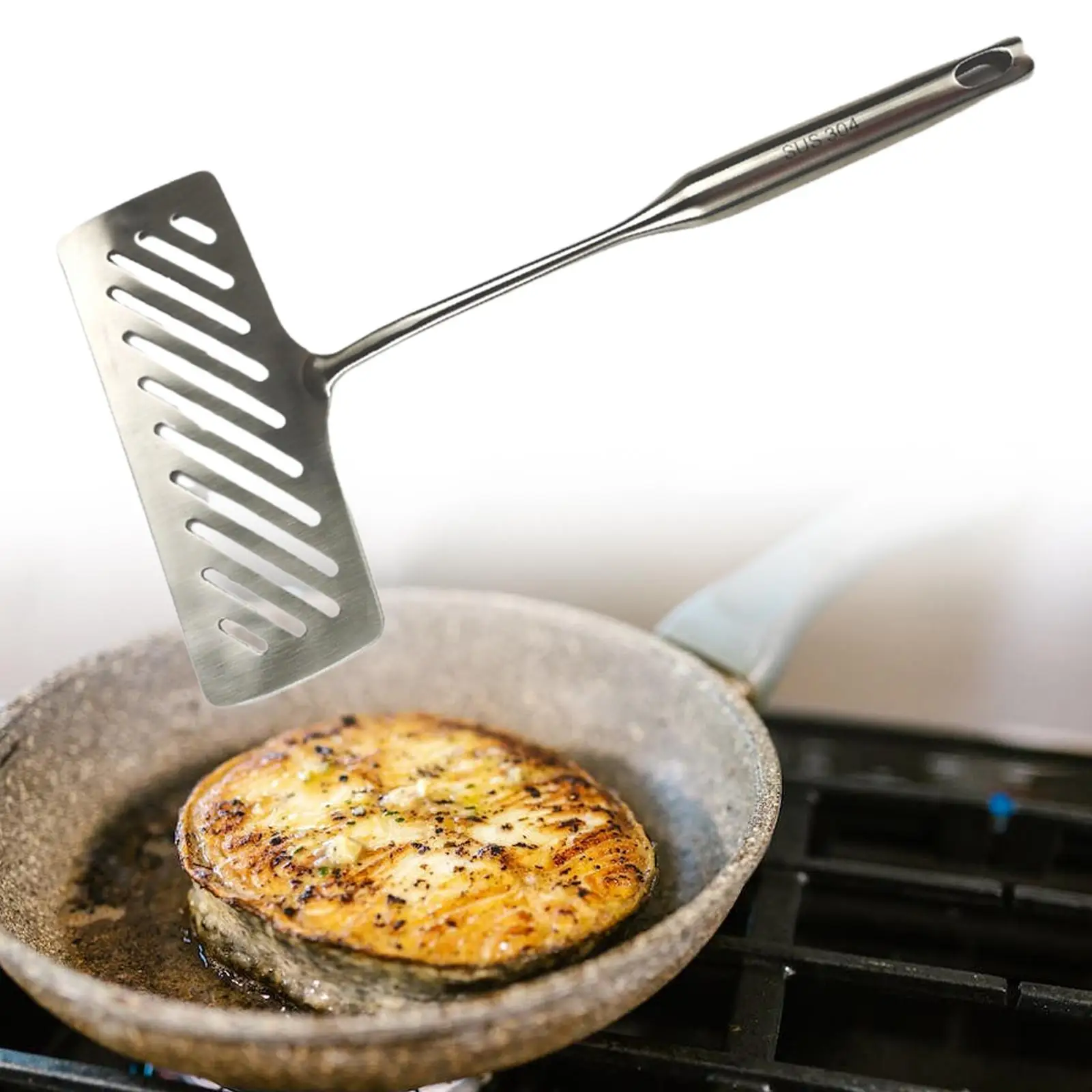 Steak Spatulas Egg Turner Nonstick Food Grade Kitchen Tool BBQ Easy to Store Omelette Pancake Spatulas Turner Spatulas