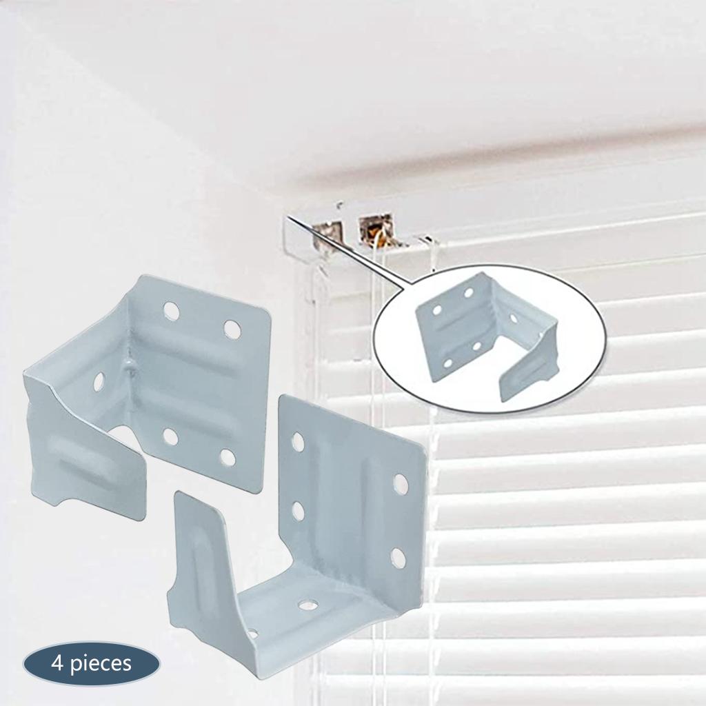 4x Blinds Center Support Mounting Brackets for Blind Home Office Wood Faux Blinds