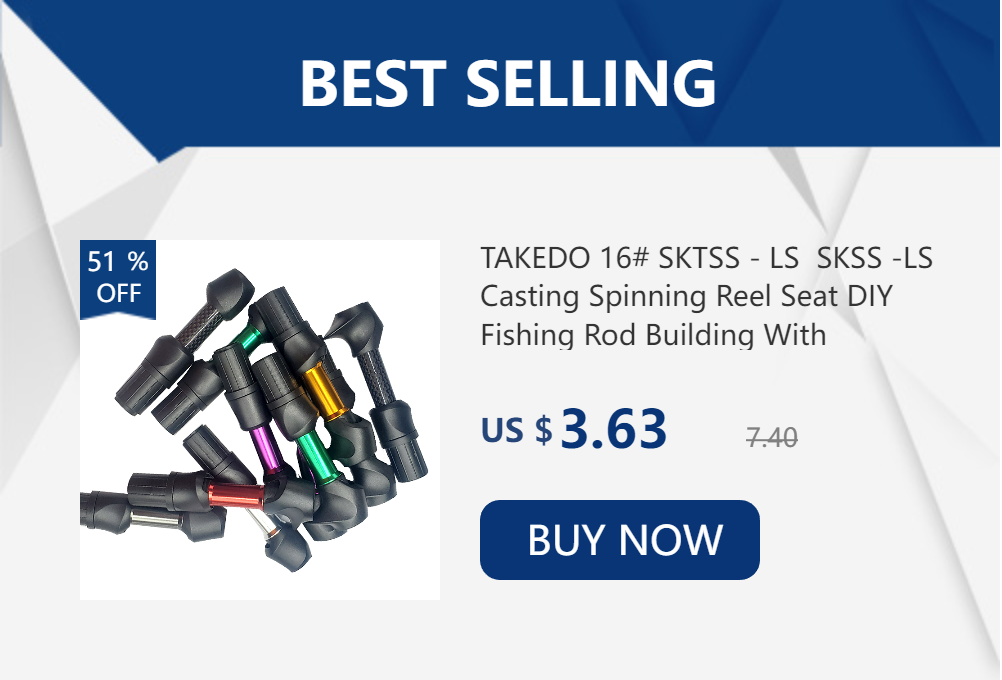 TAKEDO 16# SKTSS - LS SKSS -LS Casting Spinning Reel Seat DIY Fishing Rod Building With Aluminum / Carbon Tube Rod Spare Parts