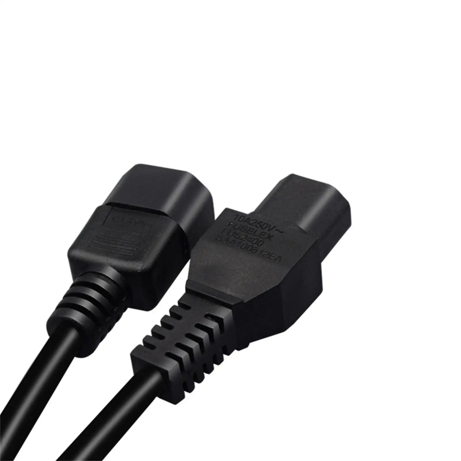 IEC320-C14 to IEC320-C15 Computer Power Extension Cord Black for Accessory