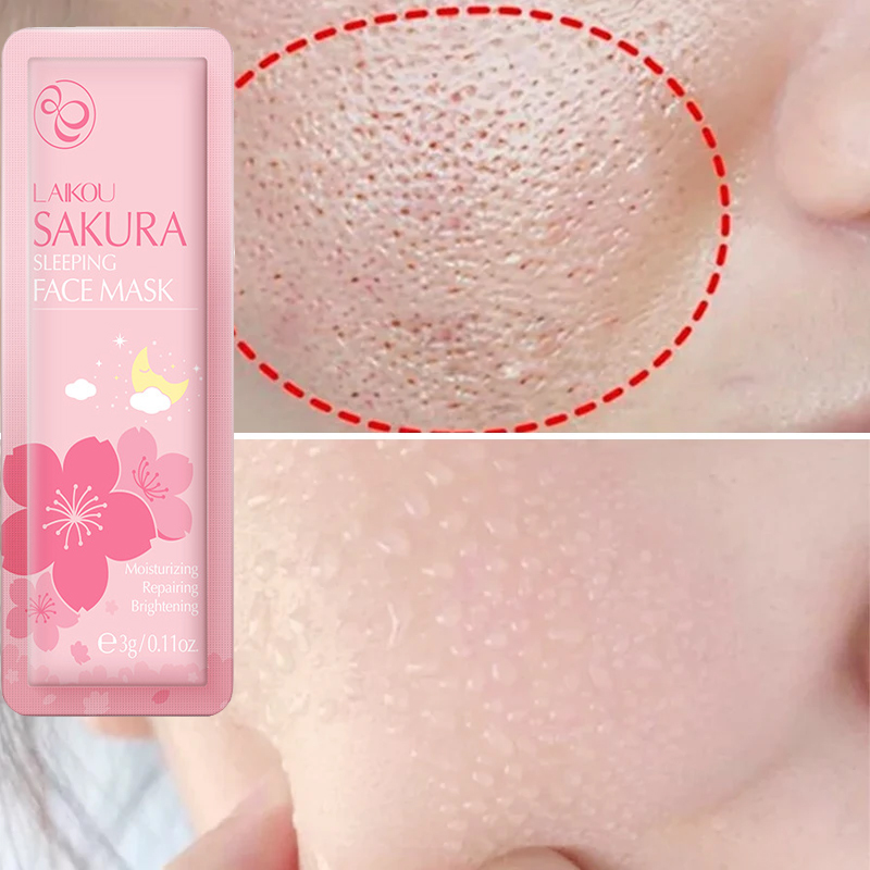 Best of Sakura Sleeping Moisturizing Face Mask Anti-Aging Shrink Pores Deep Cleaning Oil Control Whitening Repair Facial Mask Skin Care Reviews & Tips