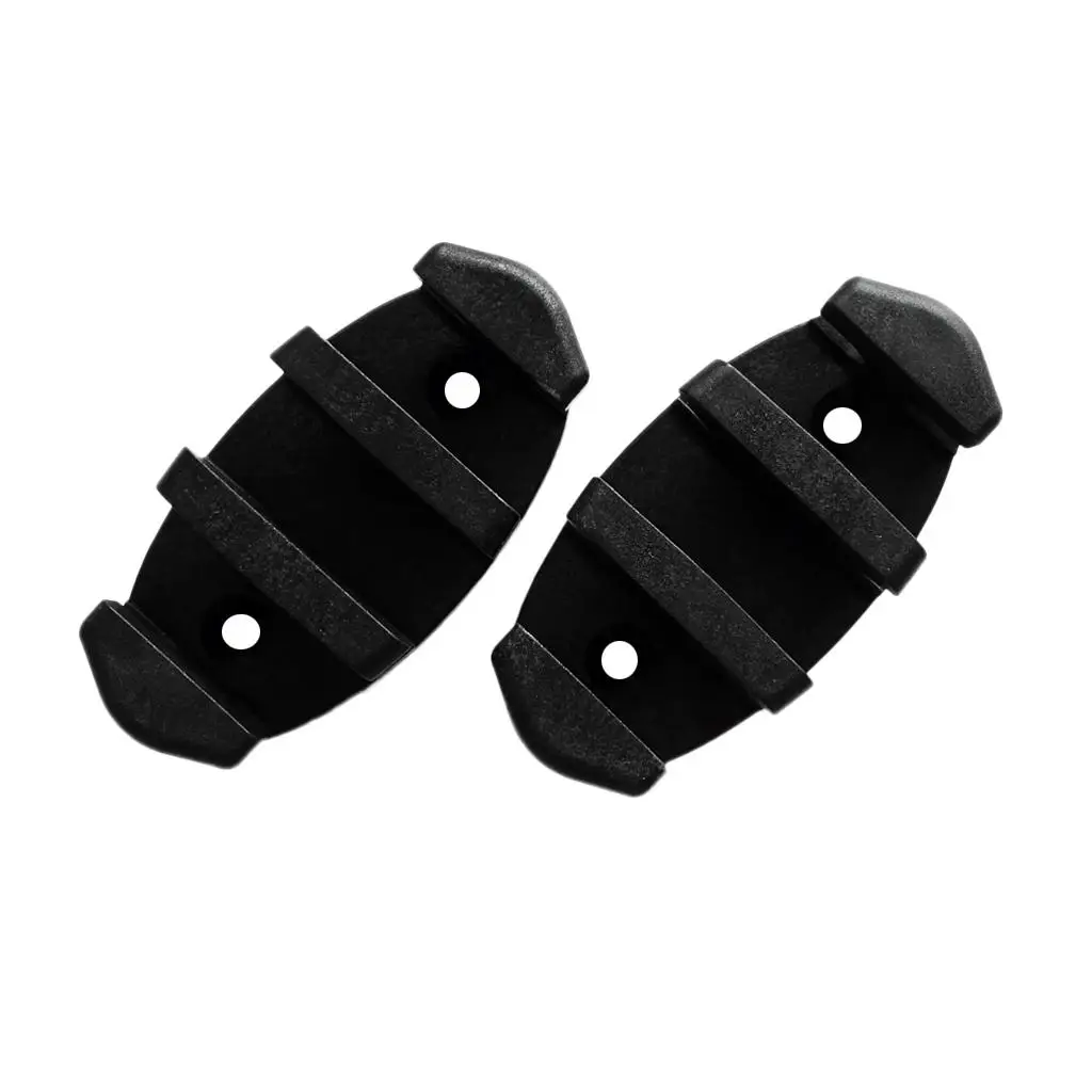 2 Pieces Black Nylon Marine Kayak Canoe  Anchor Cleat  Bow  Boat Deck Rigging Fishing Accessories