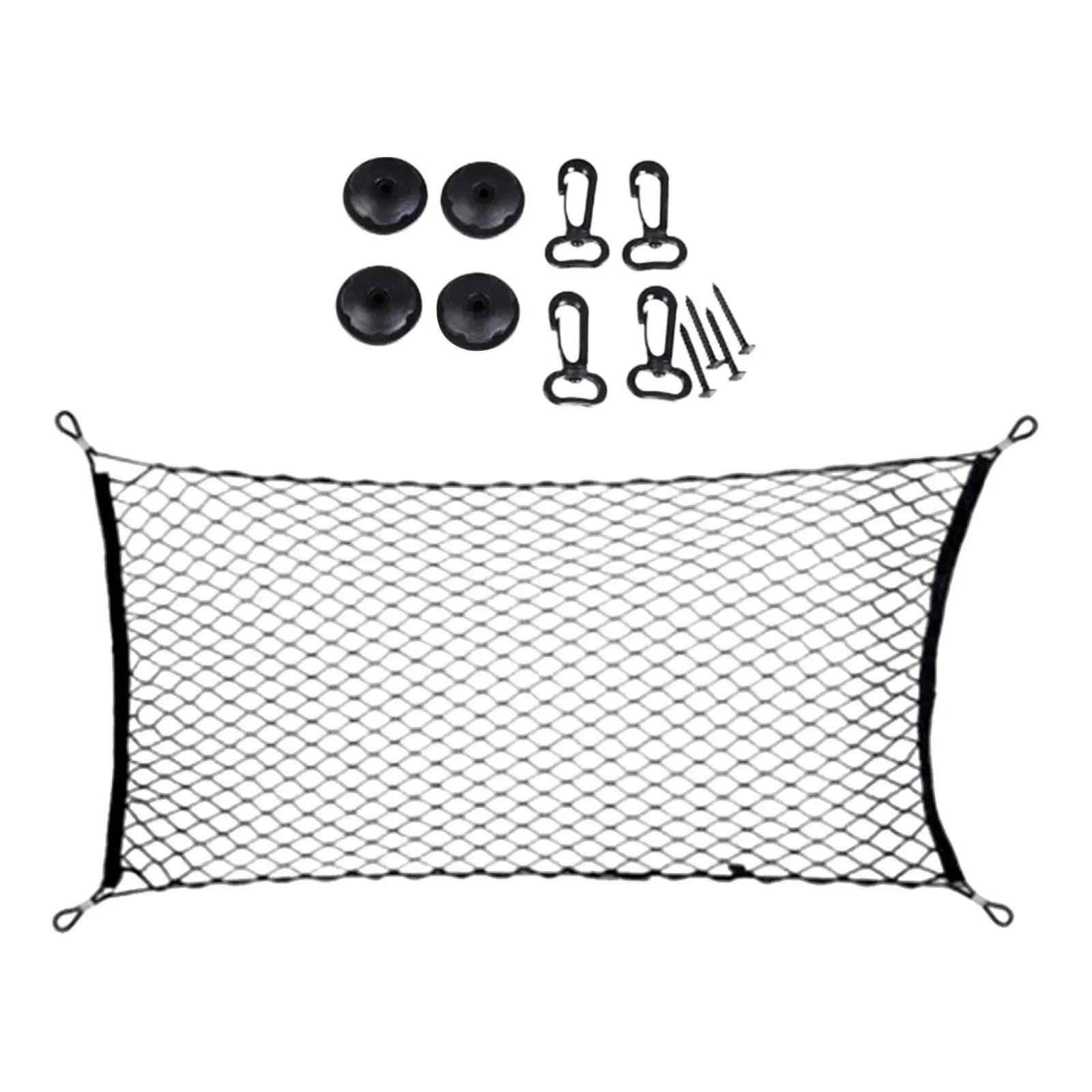 Car Cargo Net Stretchable Cargo Storage Mesh Net for Trucks SUV Vehicle