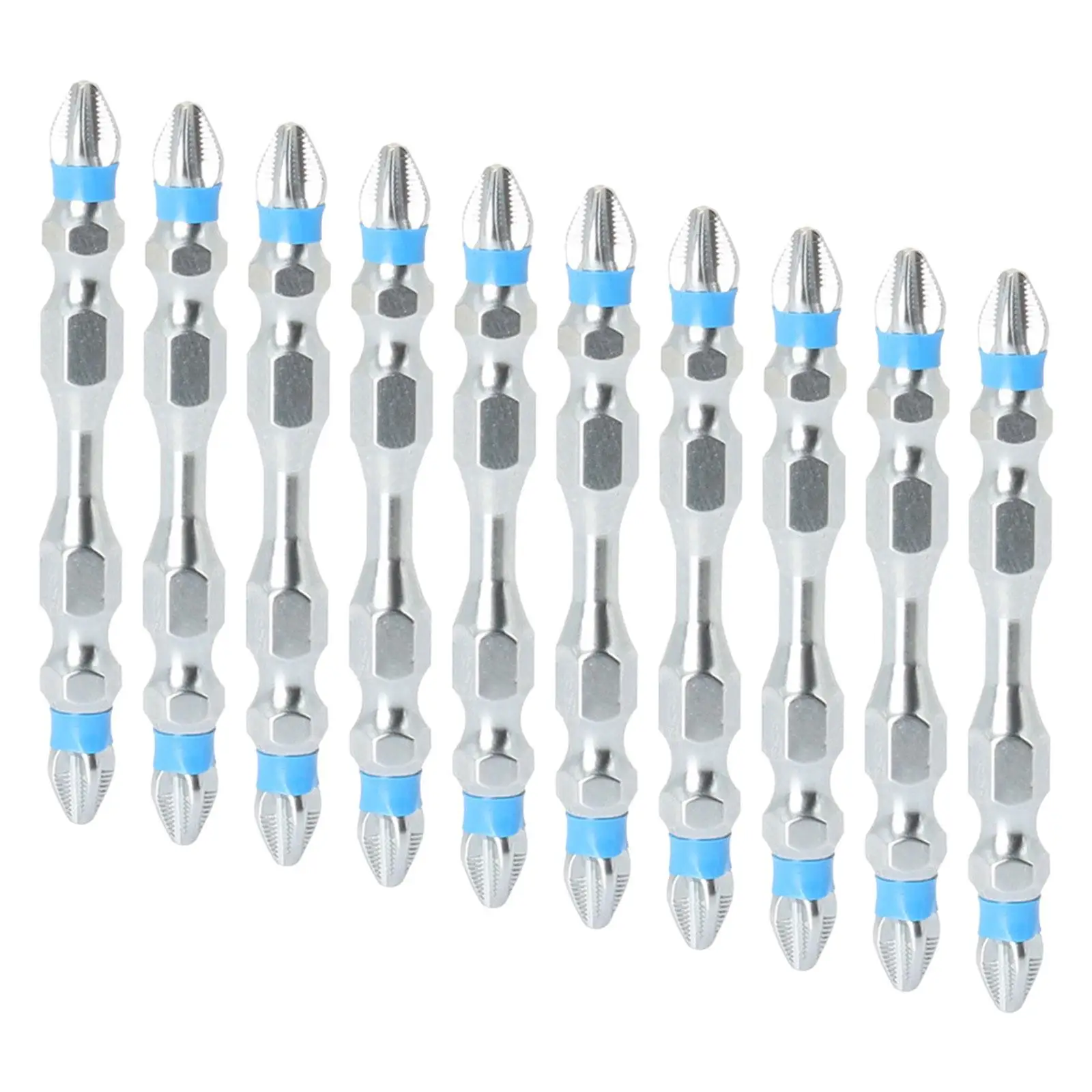 10Pcs Cross Screw Head Hand Tools Electric Screwdriver Bit for Engineering Electrician Woodworking Household Repair Appliances