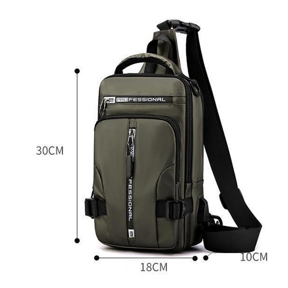 Title 1, Brusttasche mit USB-Ladeanschluss, Outdoor-Kreu...