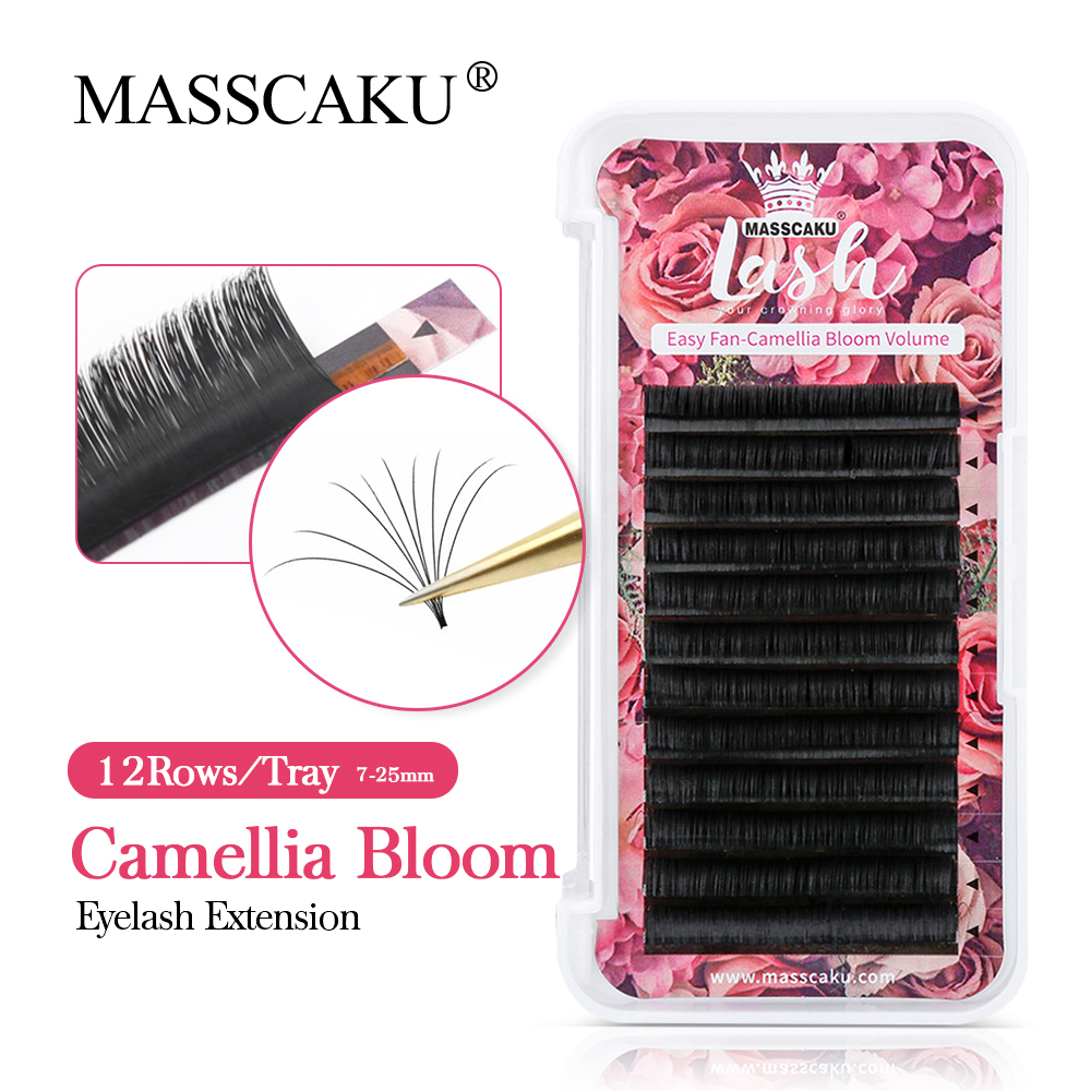 Best of Hot Selling Masscaku 0.05 / 0.07 / 0.10 C D Curl Easy Fanning Camellia Lashes Volume Mega Eyelashes Extension Blooming Eyelashes Reviews & Tips