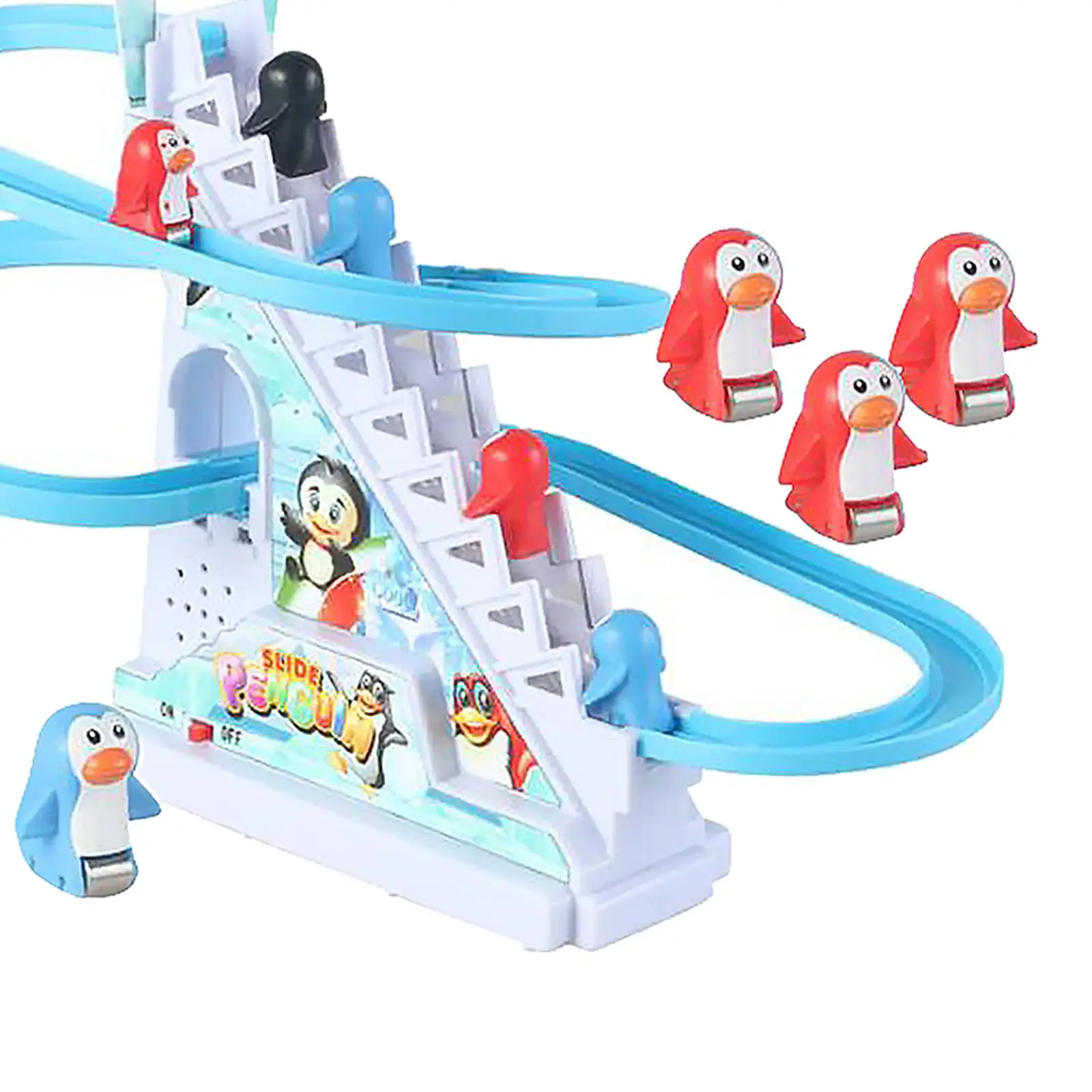 Penguins Slide Stairs Indoor Toy Penguin Stair Climbing Toy for Preschool