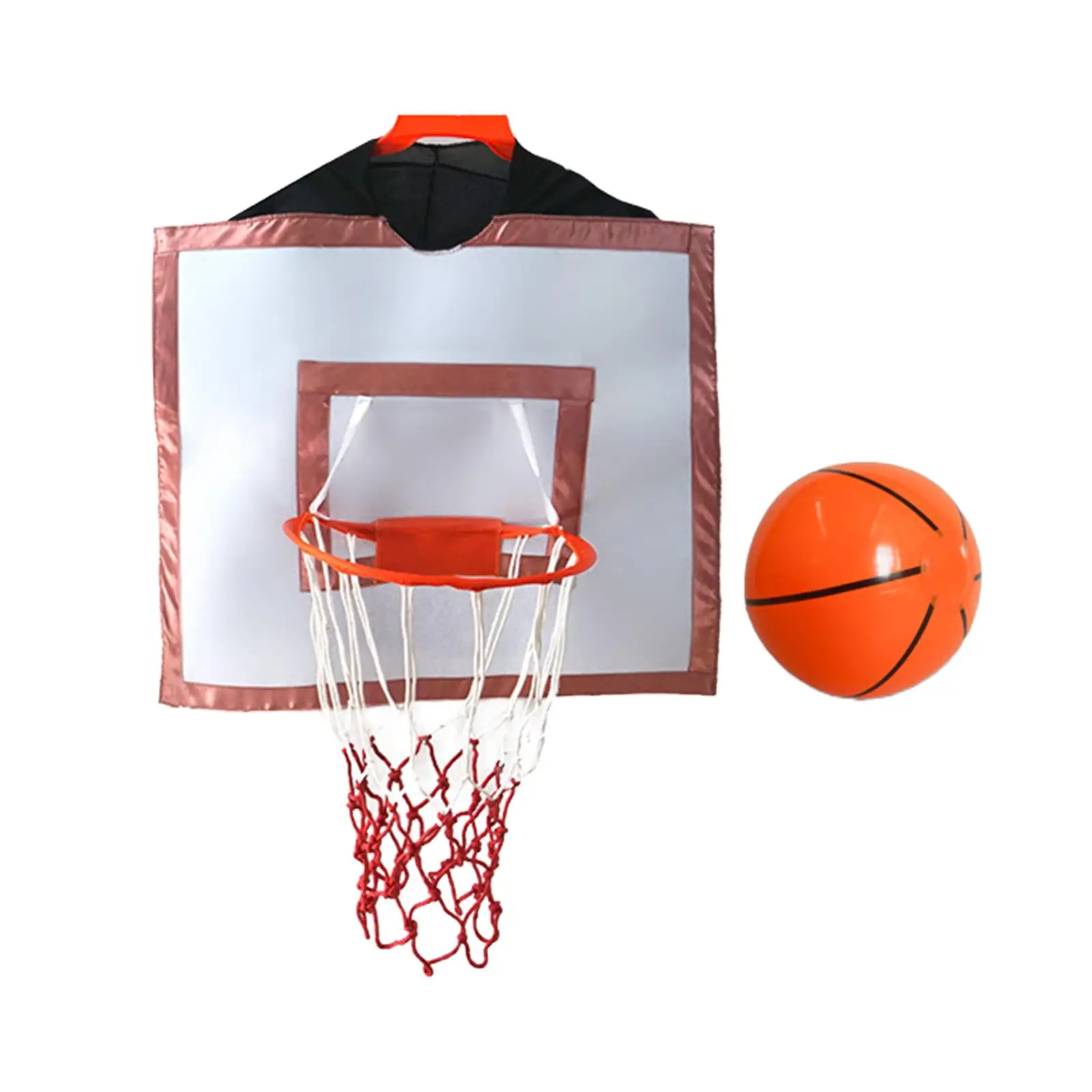 Wearable Basketball Hoop Costumes Indoor Outdoor Clothing Accessories Basketball Rim for Kindergarten Boy Family Activities
