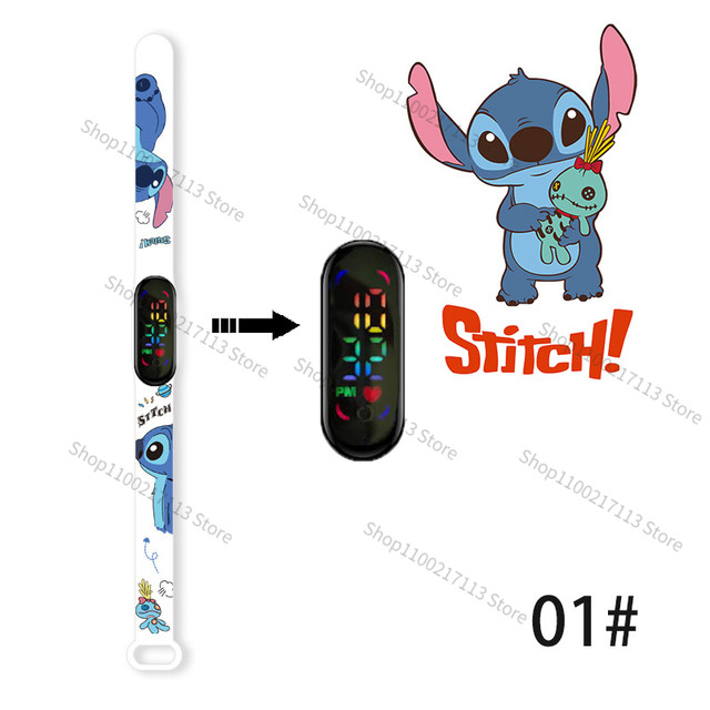 New Disney Stitch Children Watches Cartoon Doll Fashion Kids Watch