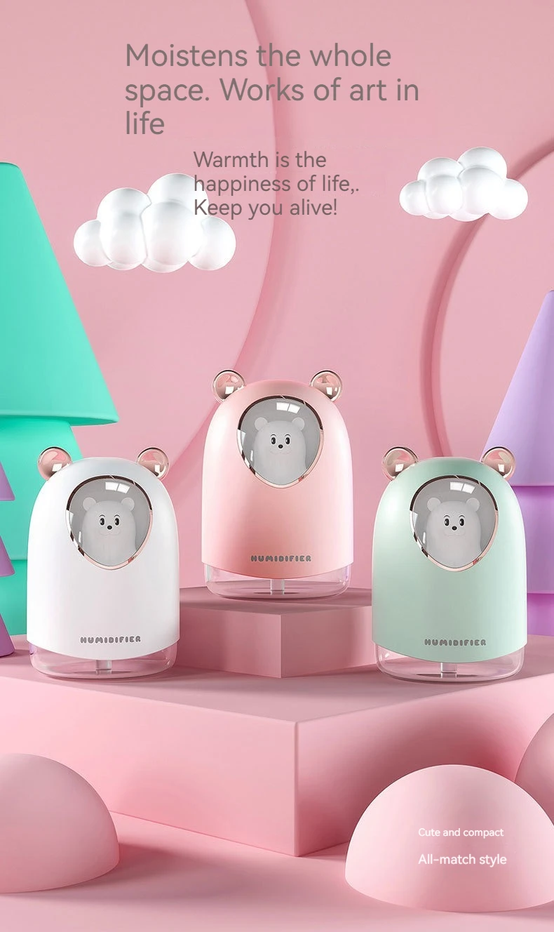 Title 3, New cute pet cute bear humidifier USB mini car ...