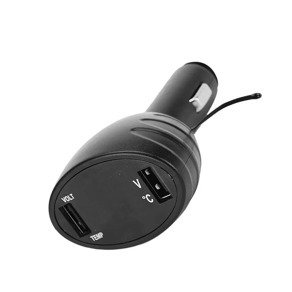12V-24V Car USB Dual Port Voltmeter  LED Digital Display Monitor