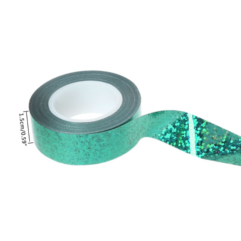 Description Picture 5 of itemRhythmic Gymnastics Decor  Prismatic Glitter Tape Hoops Sticker