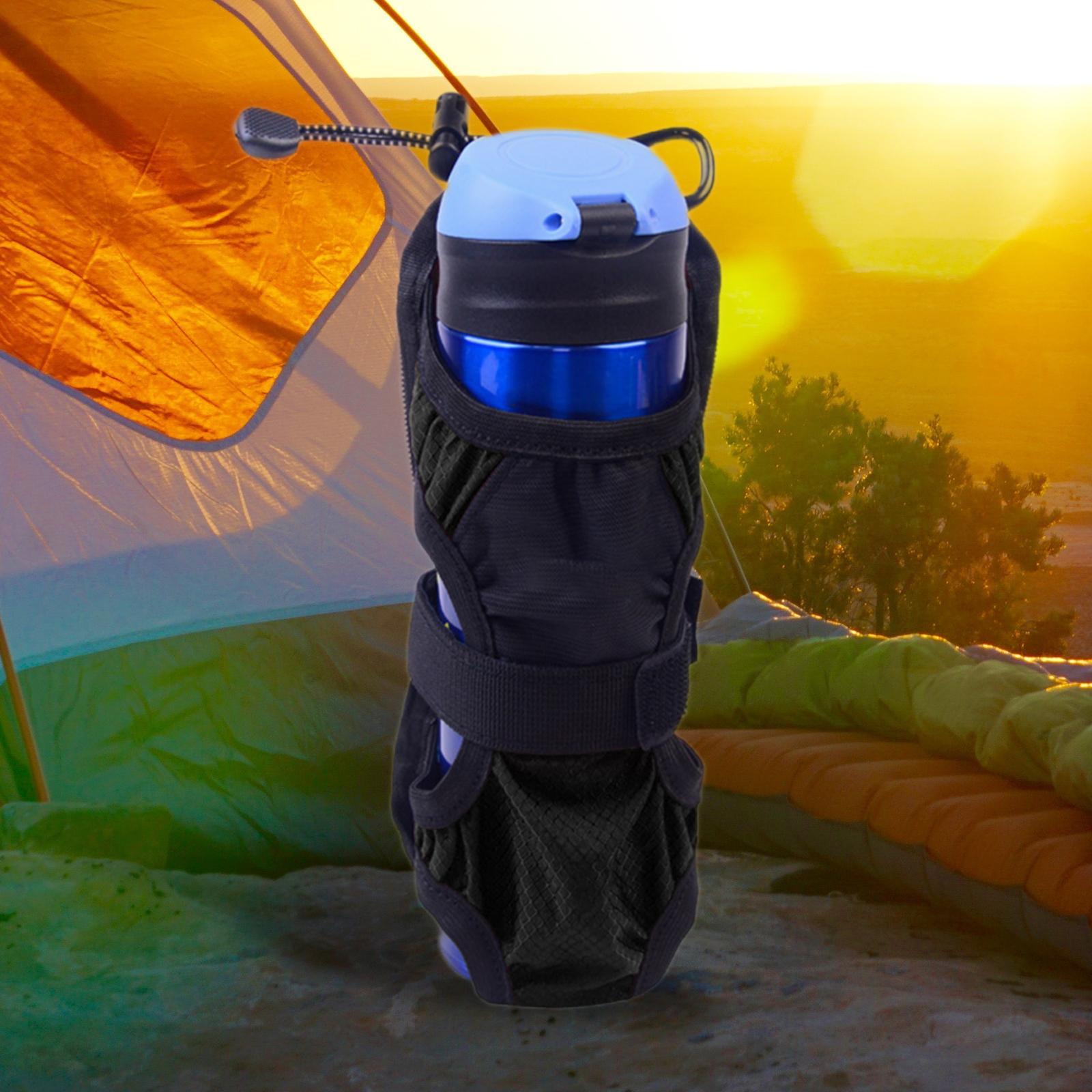 Outdoor Water Bottle Carrier Cover Bag with Strap Foldable Bag Cup Bag Pouch Holder Sleeve for Women Cycling Gym Walking Hiking