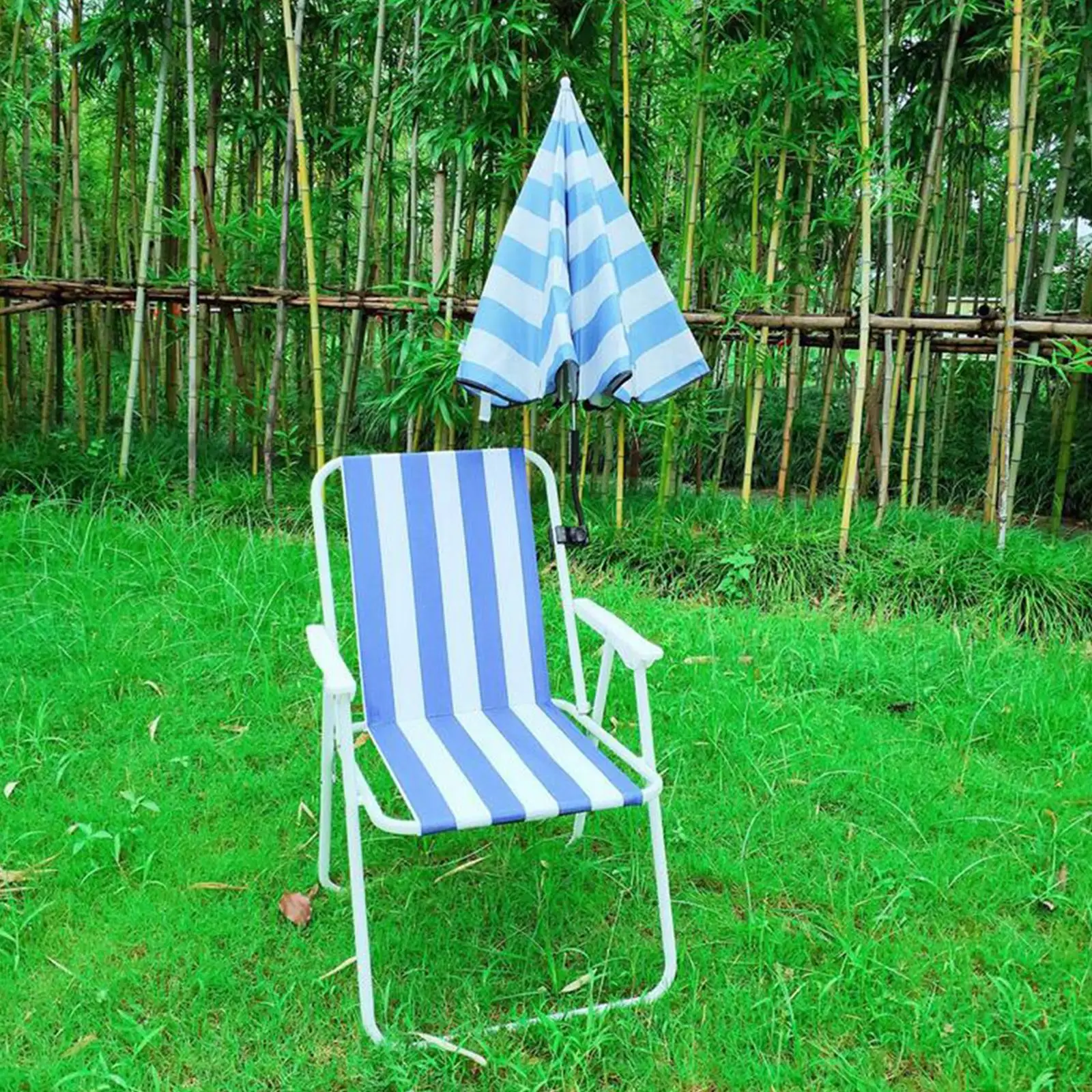 Foldable Beach Umbrella Sunshade Shelter for Chair Camping Fishing
