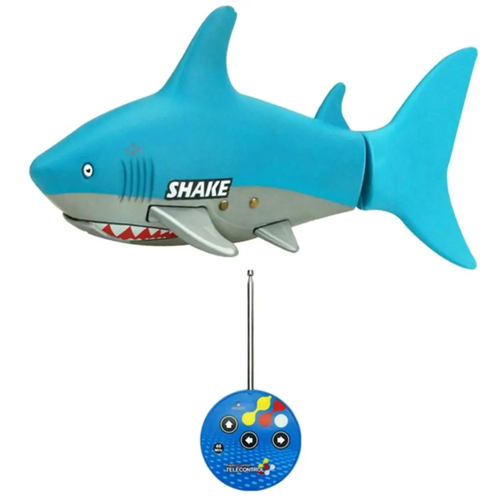 Mini Electronic Pet - Remote Control Rechargeable Shark Swim in Water, Blue
