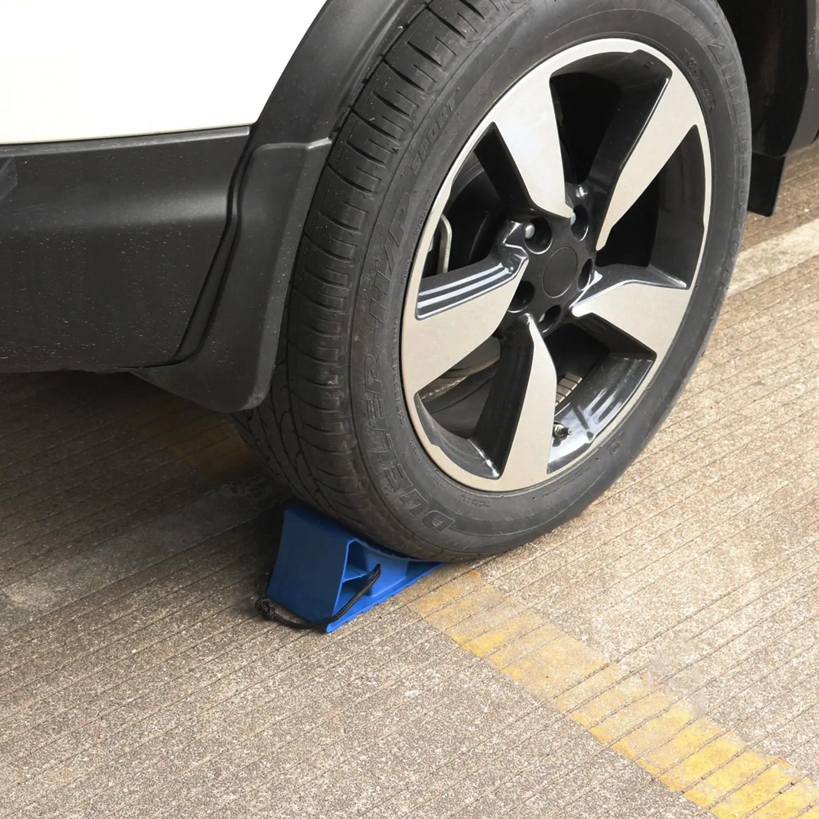Wheel Chocks Black Car Stoppers Anti-skid Tire  Heavy Duty Pad
