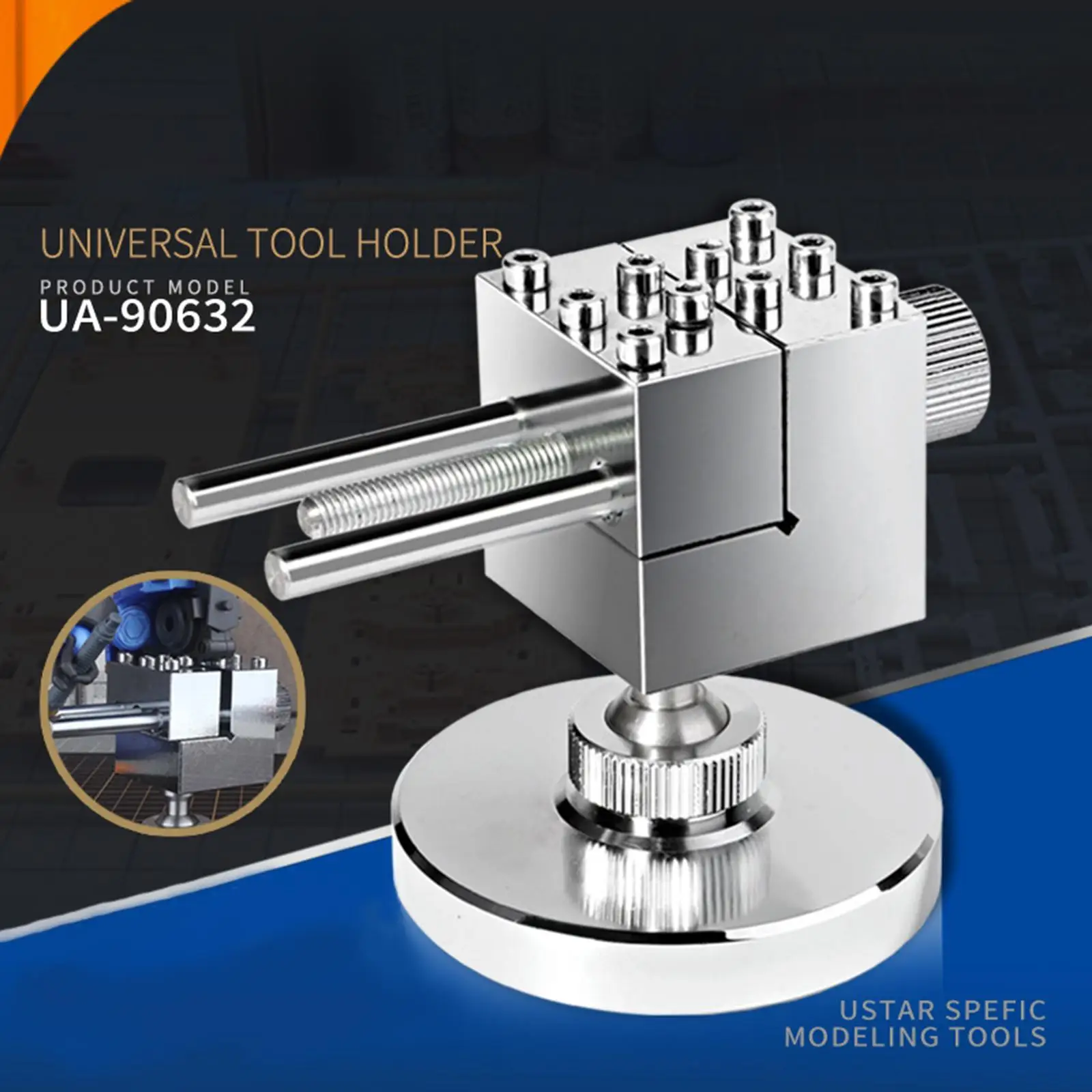 Bench Vises Portable Universal DIY Model Tools Adjustable Model  Degrees Rotating Tabletop Precise for Crafts