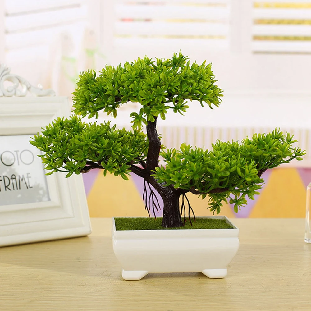 Bonsai Simulation Artificial Pot Plant Home Office Fake Pine Tree Decor Durable