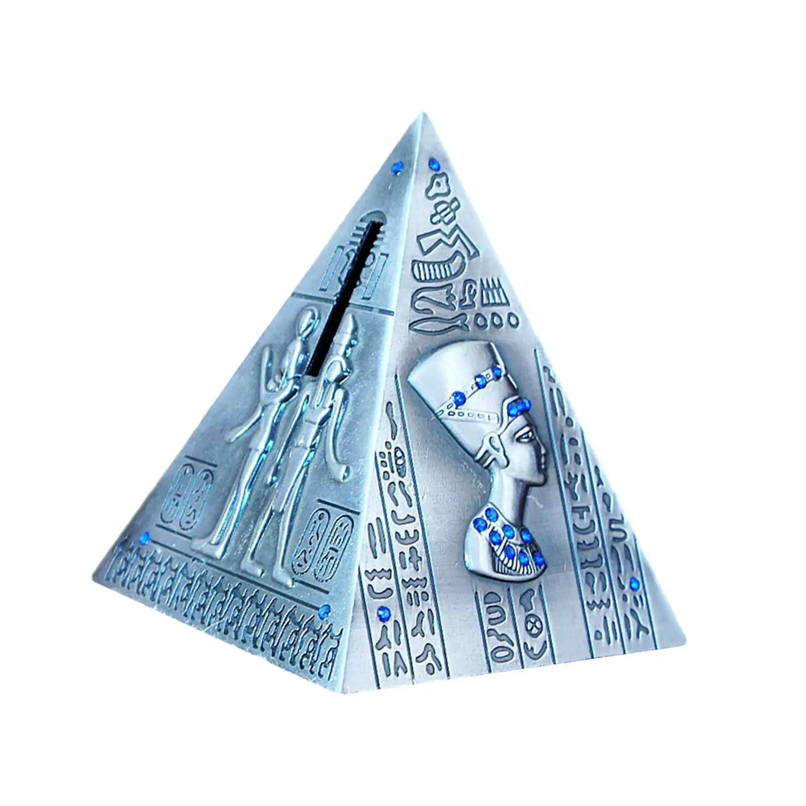 Pyramid Box Keepsake 4.13``x5.12`` Piggy Bank Desktop Ornament Collectible for Kids and Adults Birthday Holiday Wedding