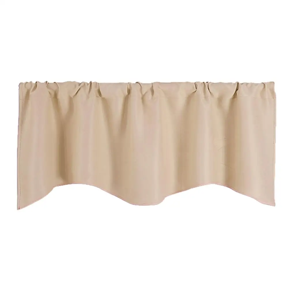 Solid Color Short Curtain Kitchen Window Valance Panel Read Made 51x18inch