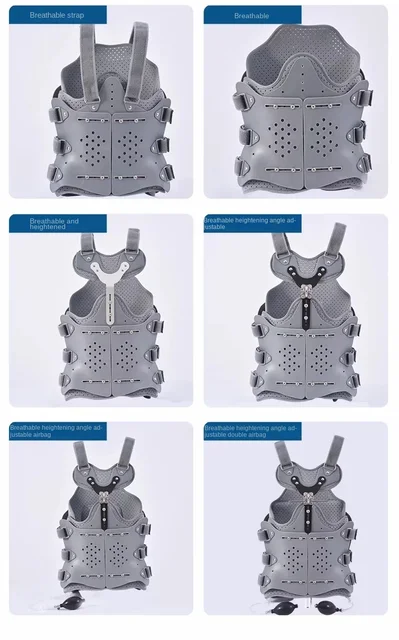 Turtle Shell Full Back Fixation Brace for Thoracolumbar Protection,  Compression Fracture Treatment