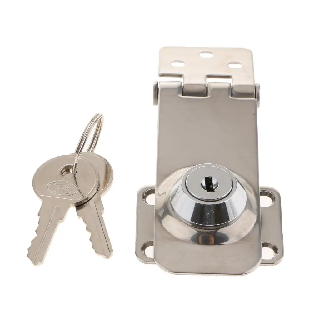 Boat Marine Stainless Door Lock Lockable Hasp  Lock