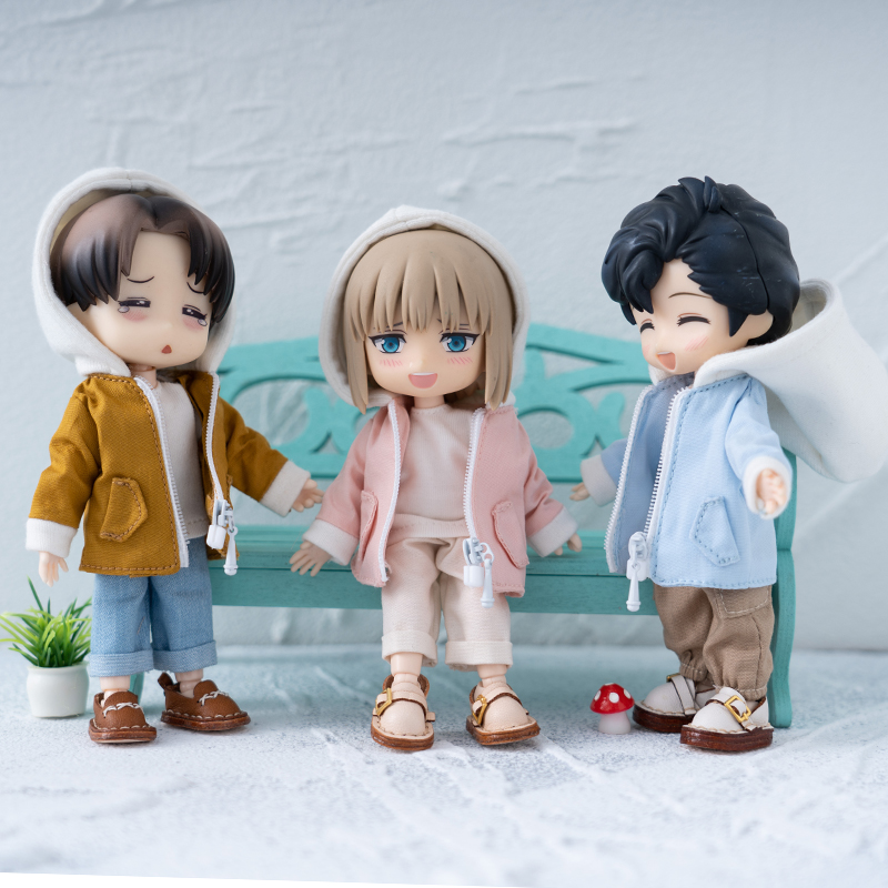 Ob11 Puppenkleidung Obitsu11 Lässige Kapuzenjacke Trenchcoat oder Freizeithose für Gsc, Ymy Body, Ufdoll, P9, 1/12bjd Zubehör – Detail 2