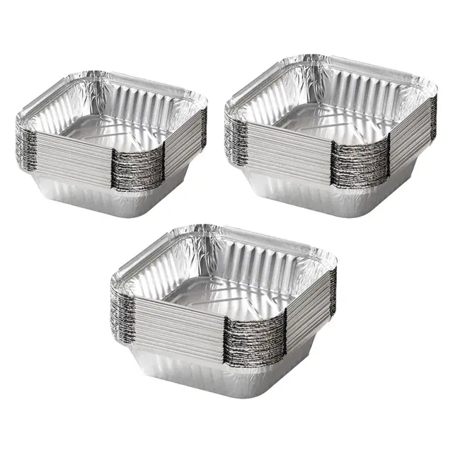 Air Fryer Aluminum Foil Trays 20 Pack Air Fryer LinerFoil Plate Container,  Air Fryer Accessories for Baking Grilling Cooking - AliExpress