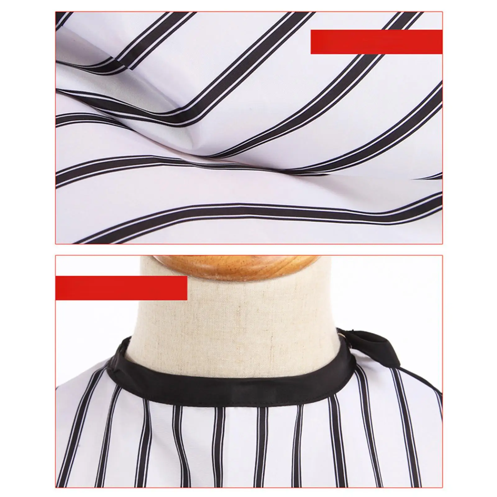 Hair Cutting Cape Stripe Waterproof Cloth Accessories for Hairdresser